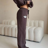 LOUNGE CLUB FLARED LEG JOGGERS