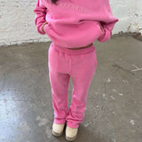 PLUSHIE FLARED JOGGERS