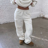 SNOW BUNNY FLARED JOGGERS