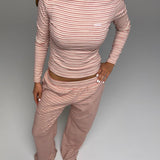 PRE-ORDER PALMER SOFT STRIPE WIDE LEG PANTS