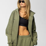 SIGNATURE OVERSIZED ZIP HOODIE
