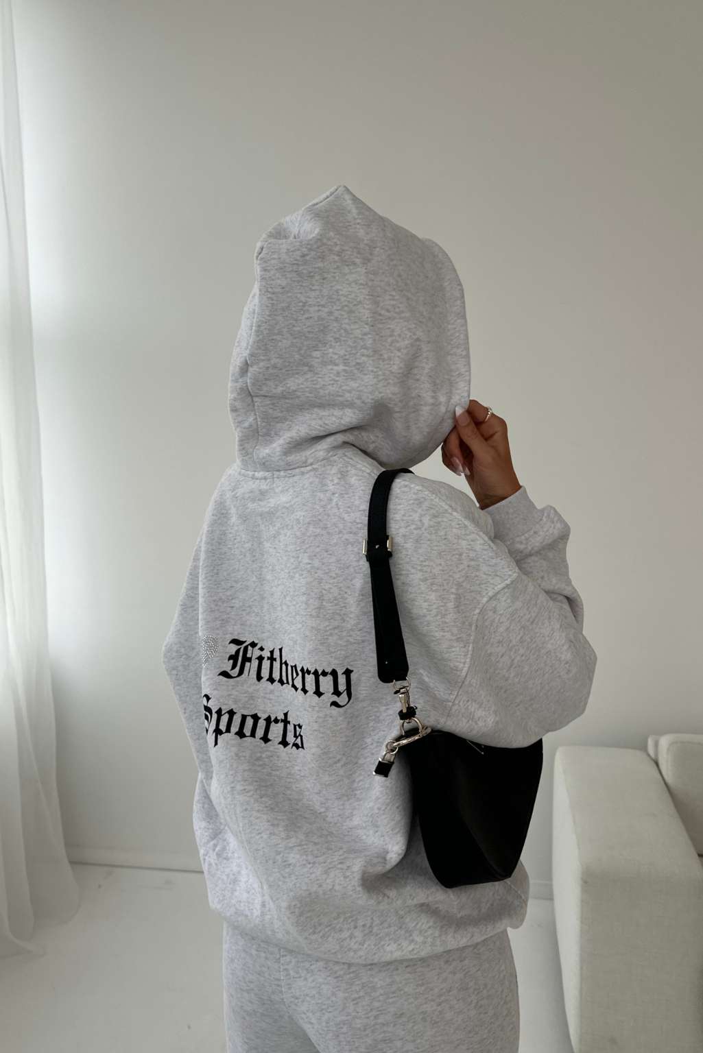 I ♥ FITBERRY OVERSIZED ZIP HOODIE