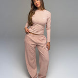 PRE-ORDER PALMER SOFT STRIPE WIDE LEG PANTS