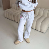 LOUNGE CLUB FLARED LEG JOGGERS