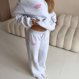 LOUNGE CLUB FLARED LEG JOGGERS