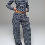 PRE-ORDER PALMER SOFT STRIPE WIDE LEG PANTS