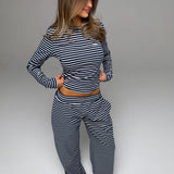PRE-ORDER PALMER SOFT STRIPE WIDE LEG PANTS