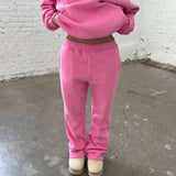 PLUSHIE FLARED JOGGERS