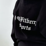 I ♥ FITBERRY OVERSIZED ZIP HOODIE
