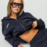 SIGNATURE OVERSIZED ZIP HOODIE