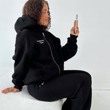 I ♥ FITBERRY OVERSIZED ZIP HOODIE