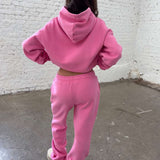 PLUSHIE FLARED JOGGERS