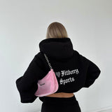 I ♥ FITBERRY OVERSIZED ZIP HOODIE