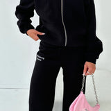 I ♥ FITBERRY OVERSIZED ZIP HOODIE