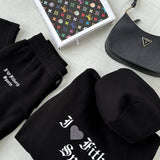 I ♥ FITBERRY OVERSIZED ZIP HOODIE