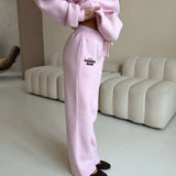 LOUNGE CLUB FLARED LEG JOGGERS