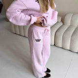 LOUNGE CLUB FLARED LEG JOGGERS